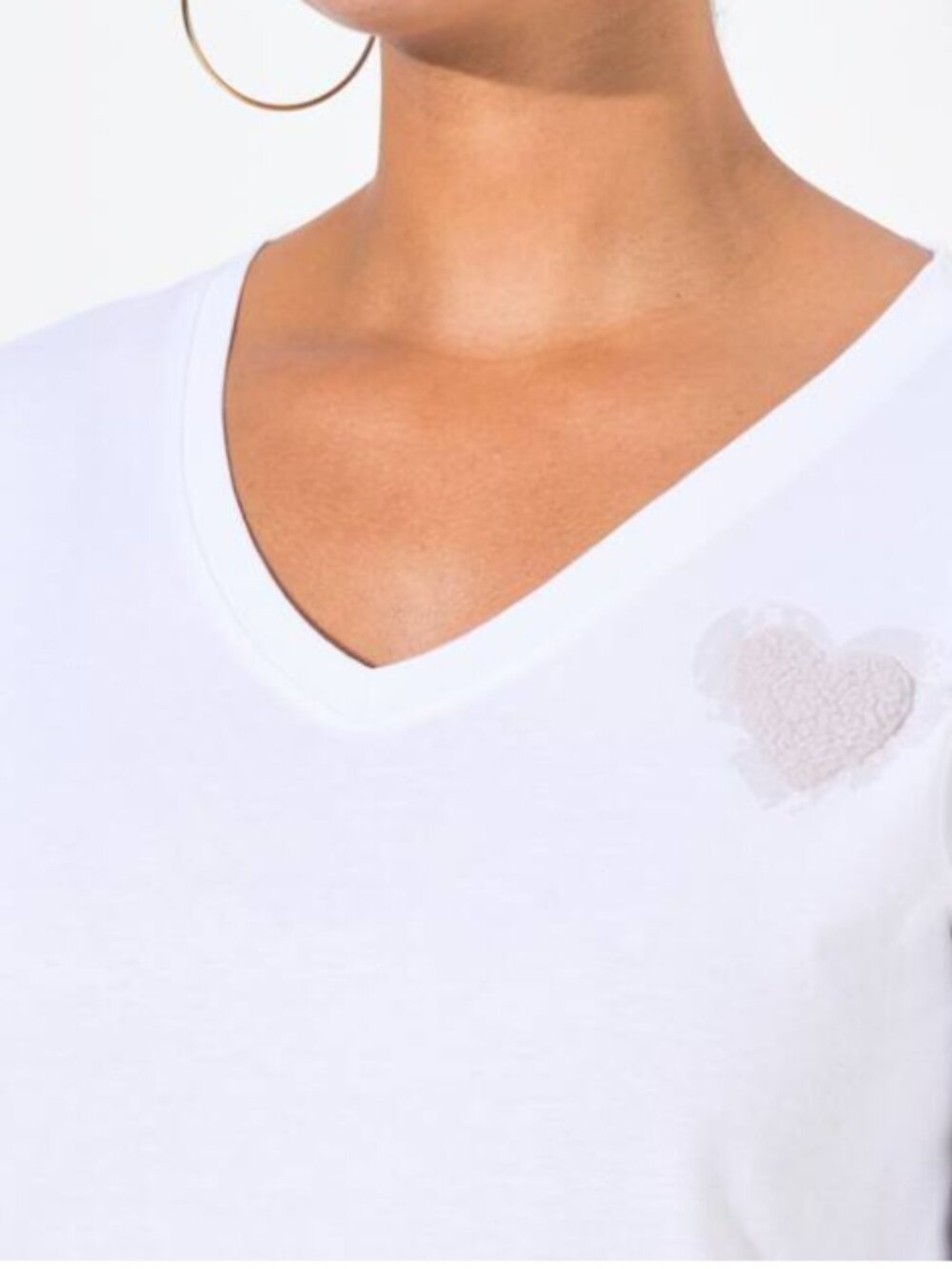 NWOT A-line colorful 3D heart T-shirt - Picture 3 of 5